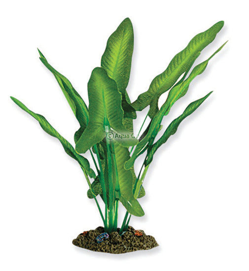 Aqua One Silk Plant Green/White Sword