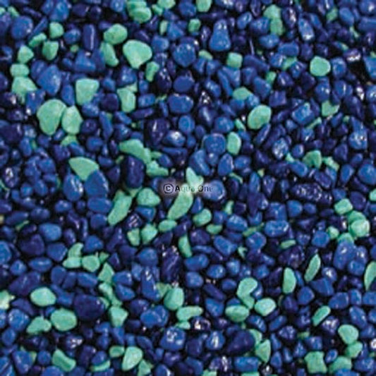 Aqua One - Gravel Mixed Aqua + Blue (2mm) 2kg