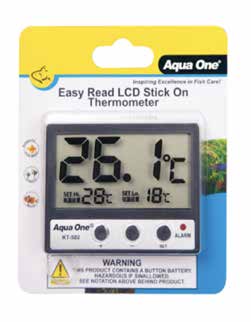 Easy Read LCD Stick On Glass Thermometer