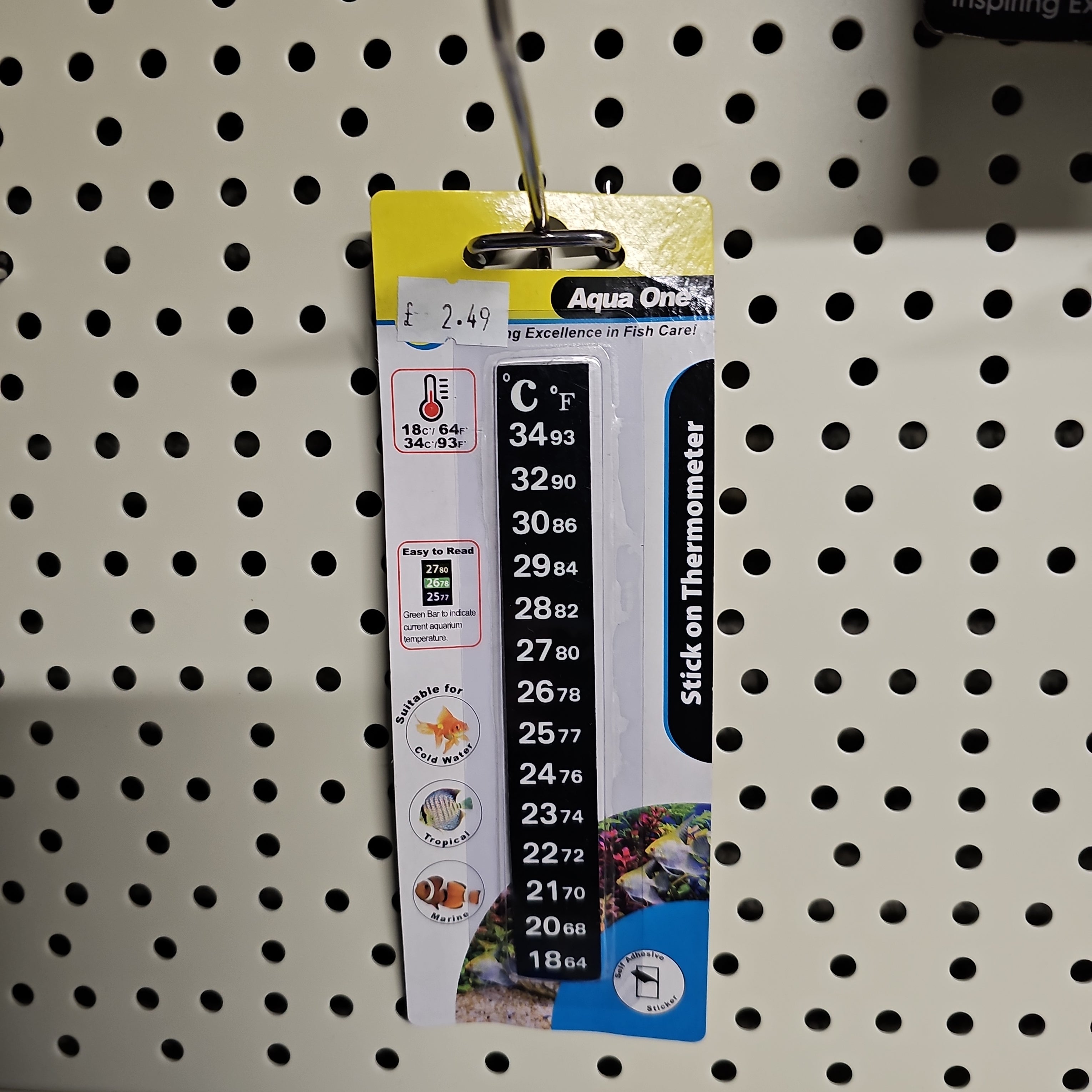 Stick on Thermometer