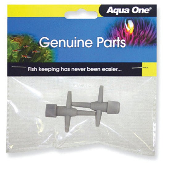 Airline T Control Valve (2 pack) - Newlyn - pets - Aqua One - 9325136063127