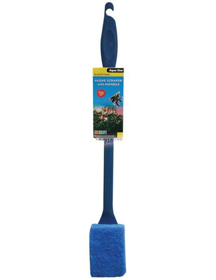 Aqua One Scrub N Clean Algae Scraper With Handle 18inch - Newlyn - pets - Aqua One - 9325136063141