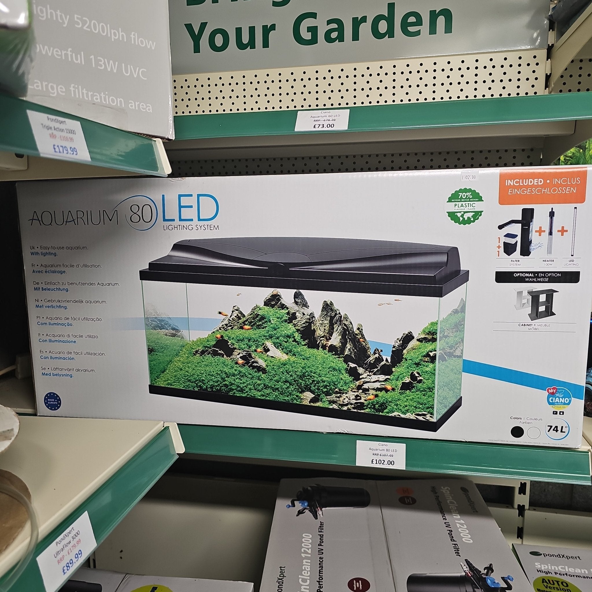 Aquarium 60 led Fish tank - Newlyn - pets - Newlyn - pets - 5607390548034