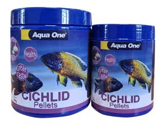 Cichlid Floating Pellet With Spirulina & Garlic - Newlyn - pets - Aqua One - 9325136188929