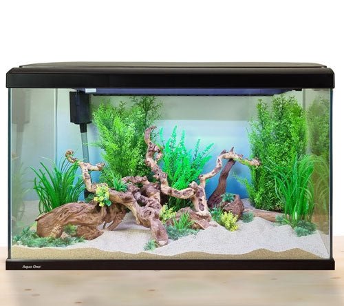 LifeStyle 125 Glass Aquarium 80cm 125L Gloss Black - Newlyn - pets - Aqua One - 9325136180633