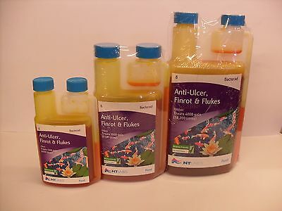 Anti - Ulcer, Fin - Rot & Flukes - Bacterad - Pond - Newlyn - pets - NT Labs - 733809000345